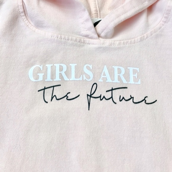 Coupe Collection “Girls Are The Future” Hooded Tunic, Size 6X - Picture 2 of 6